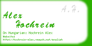 alex hochrein business card